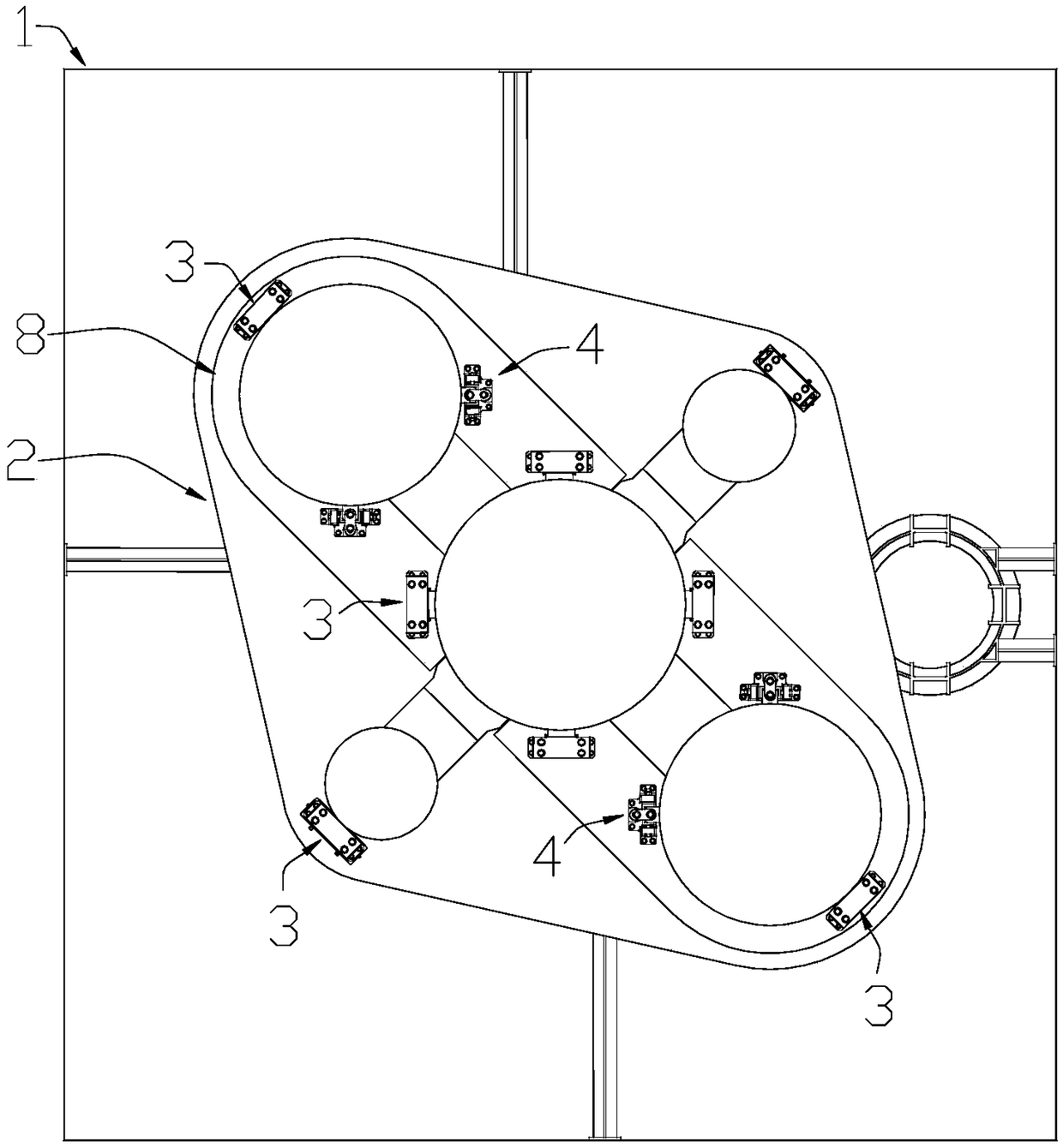 Reactor support device