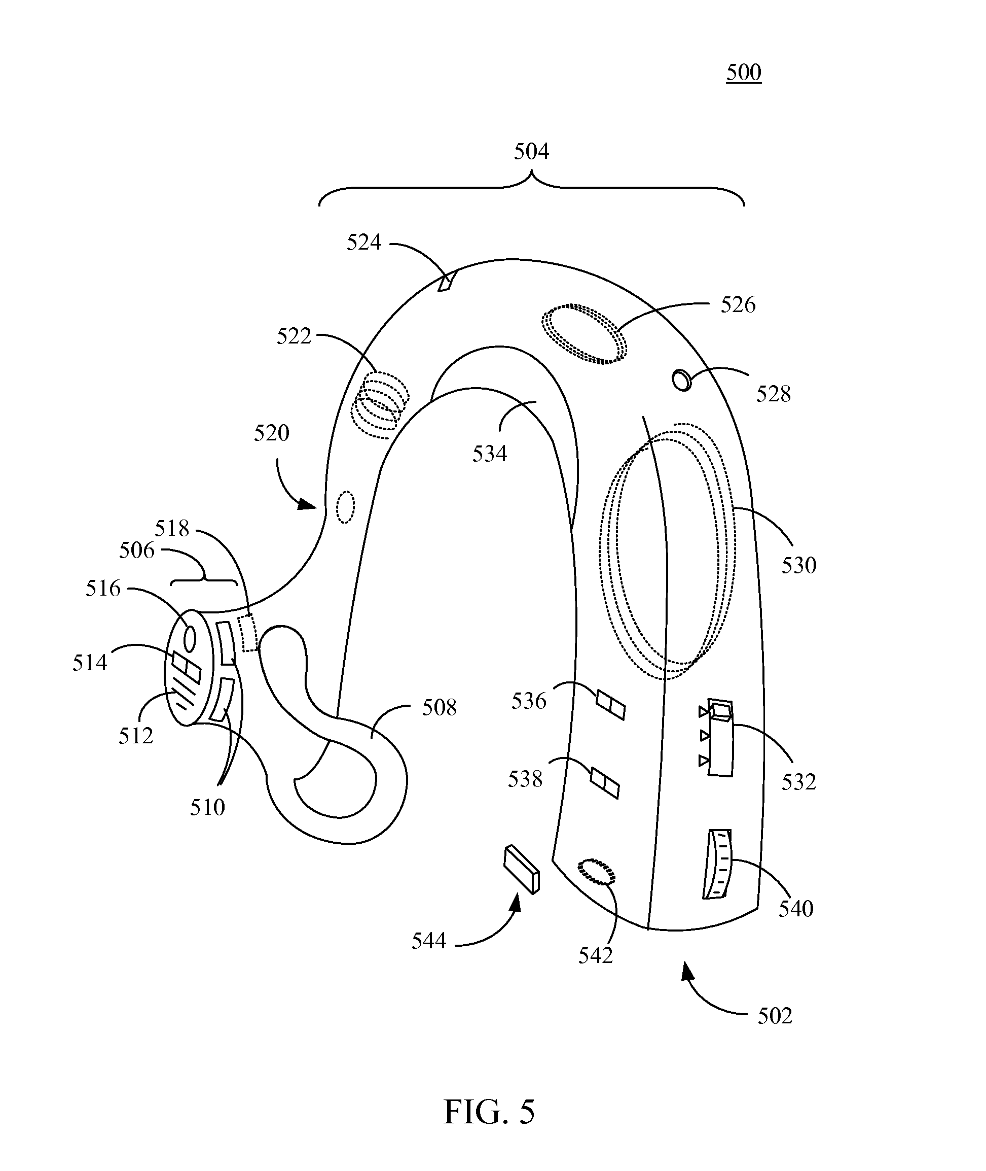 Hearing assist device with external operational support