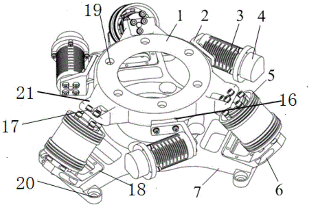 Micro-vibration isolation and vibration absorption combined vibration reduction device for satellite flywheel