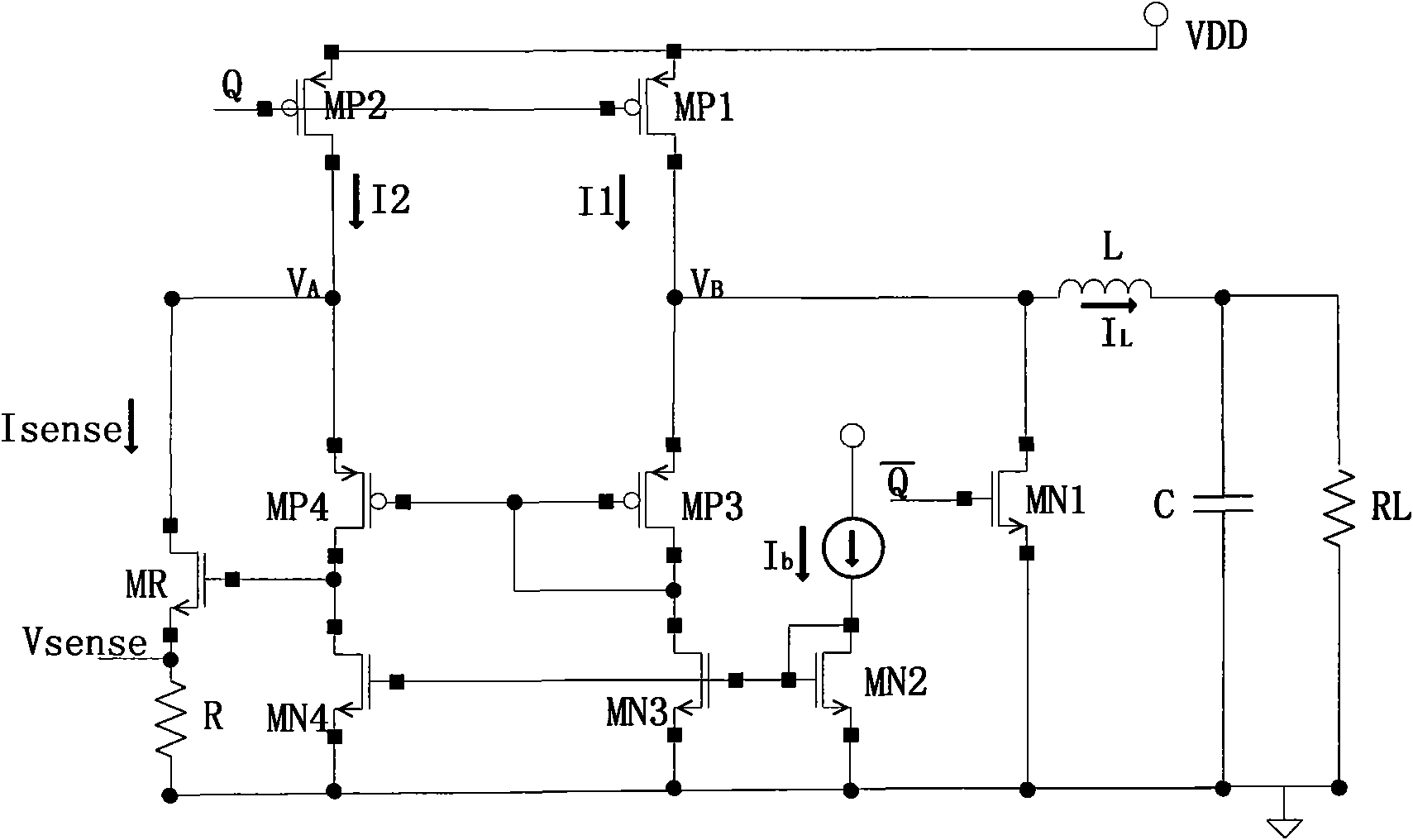 High-precision current sampling circuit without operational amplifier for low voltage power supply