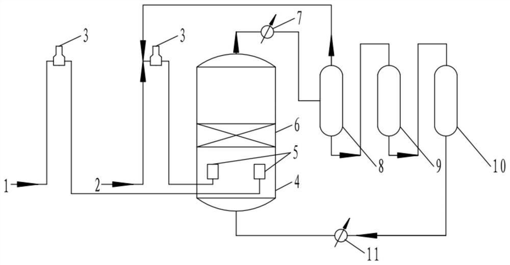 System and process for strengthening toluene hydrogenation reaction