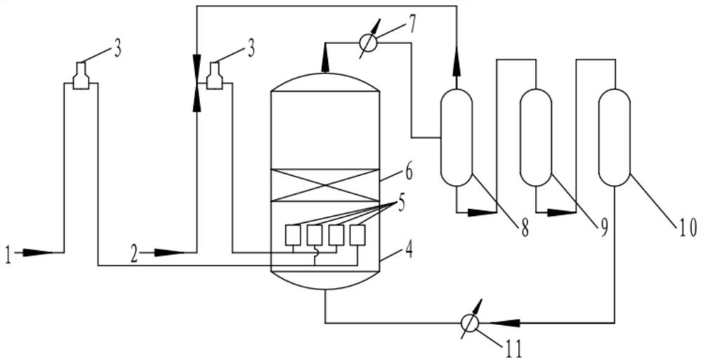 System and process for strengthening toluene hydrogenation reaction