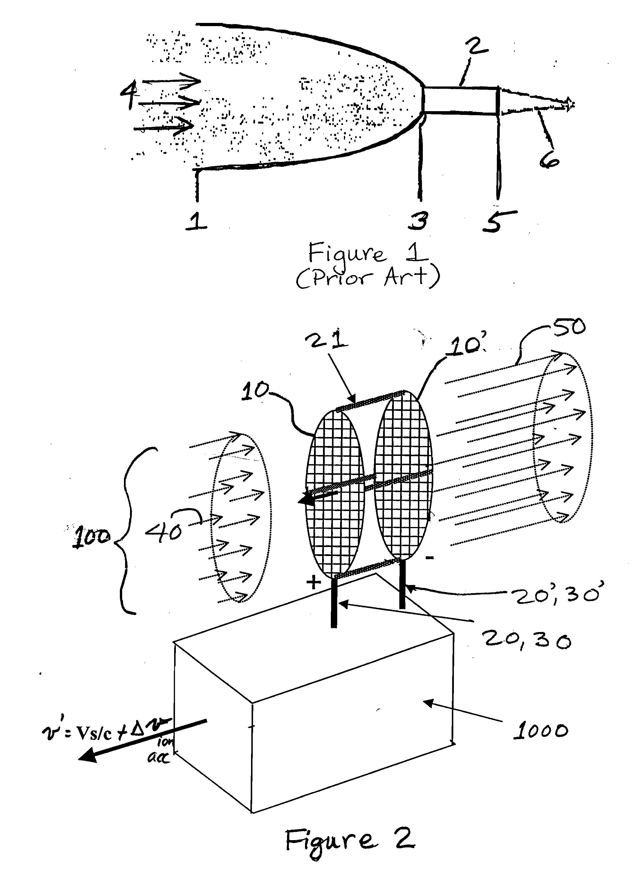 System and Method for an Ambient Atmosphere Ion Thruster