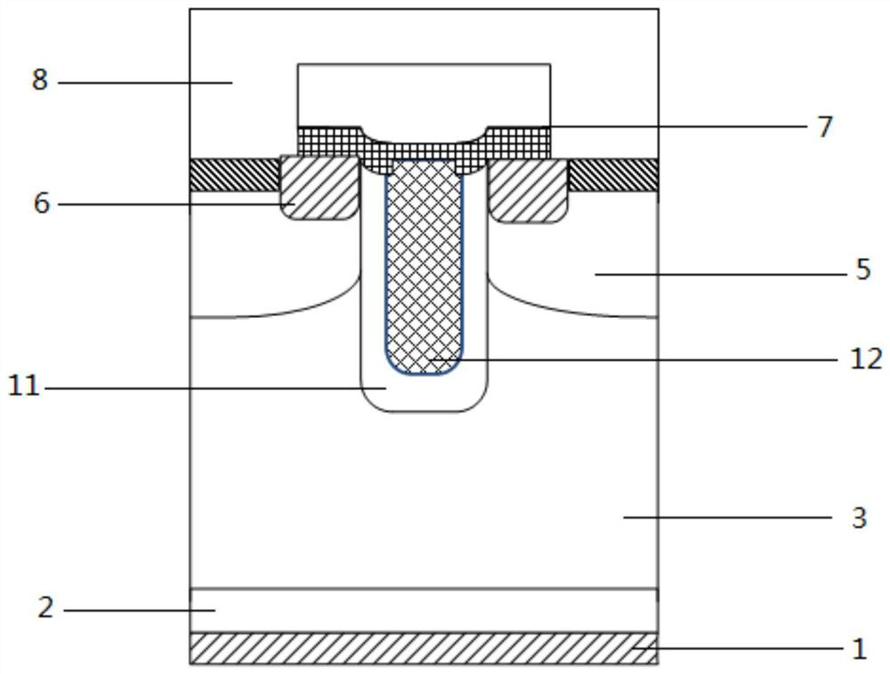 Carrier storage type FS-IGBT with low conduction voltage drop and manufacturing method thereof