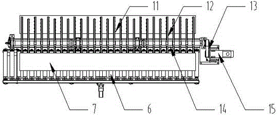 System for automatically collecting tyre surfaces with pressing lines