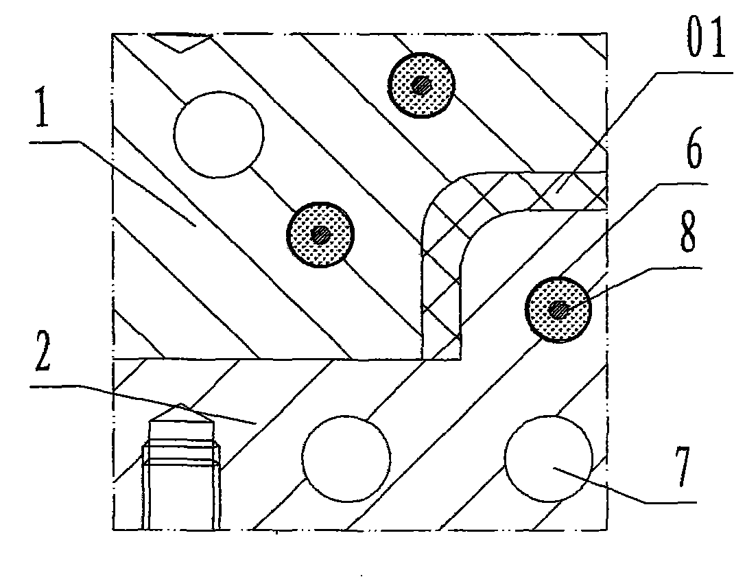 An electrical heating high light injection mold of isolation energy-saving structure