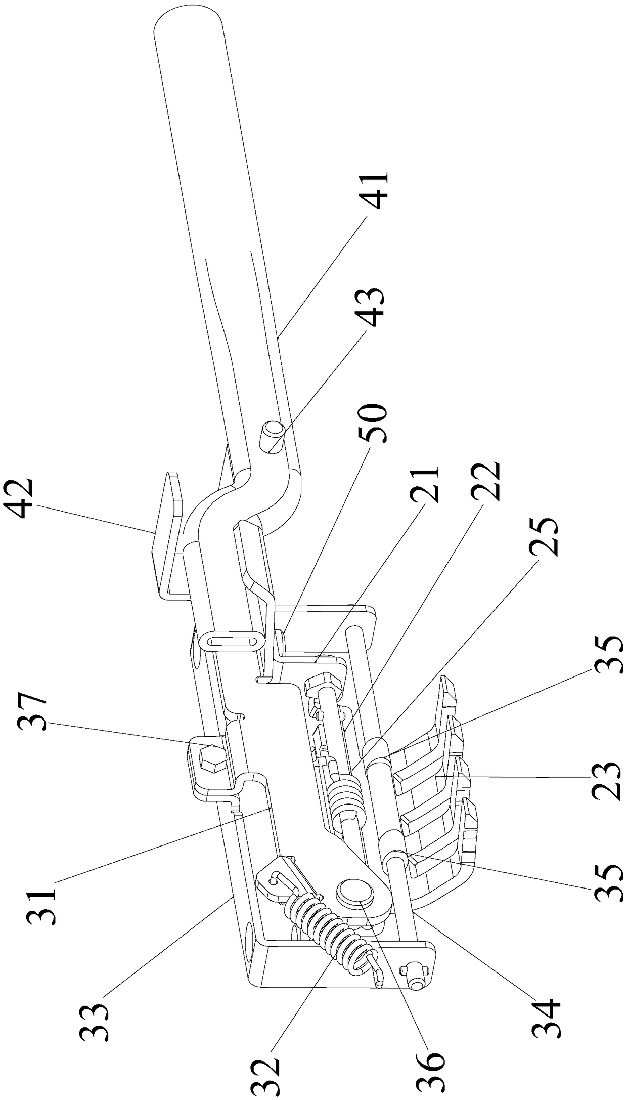 Vehicle seat and slide rail locking and stopping and unlocking mechanism thereof