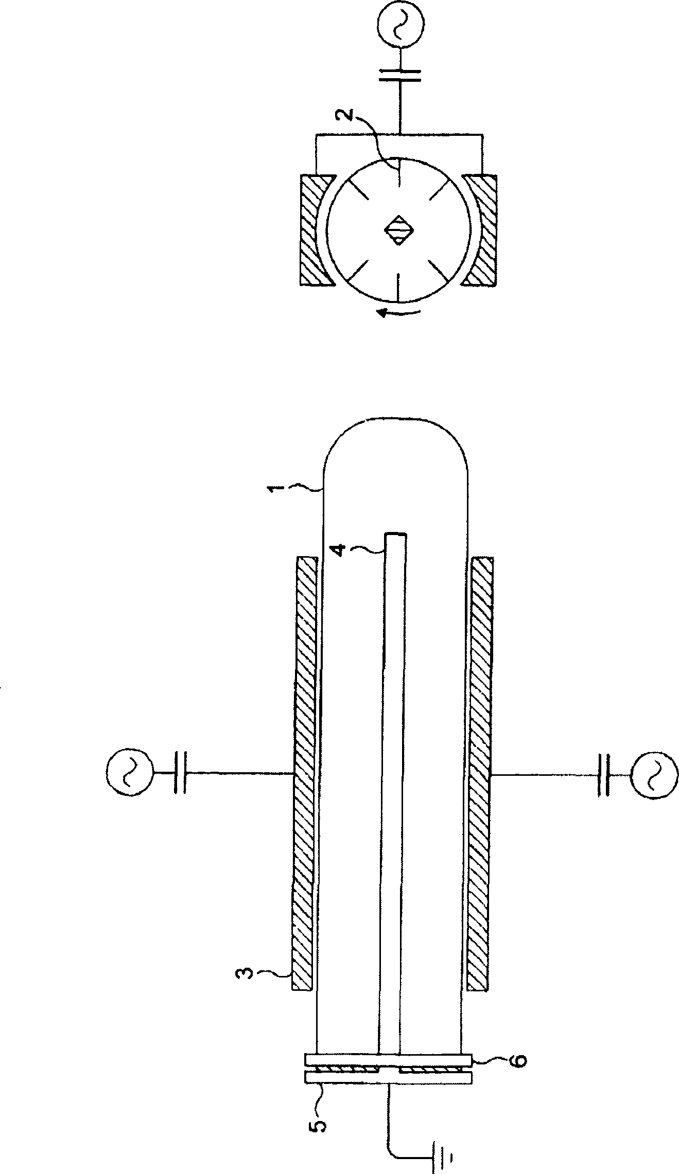 Method and apparatus for the plasma processing of filter material