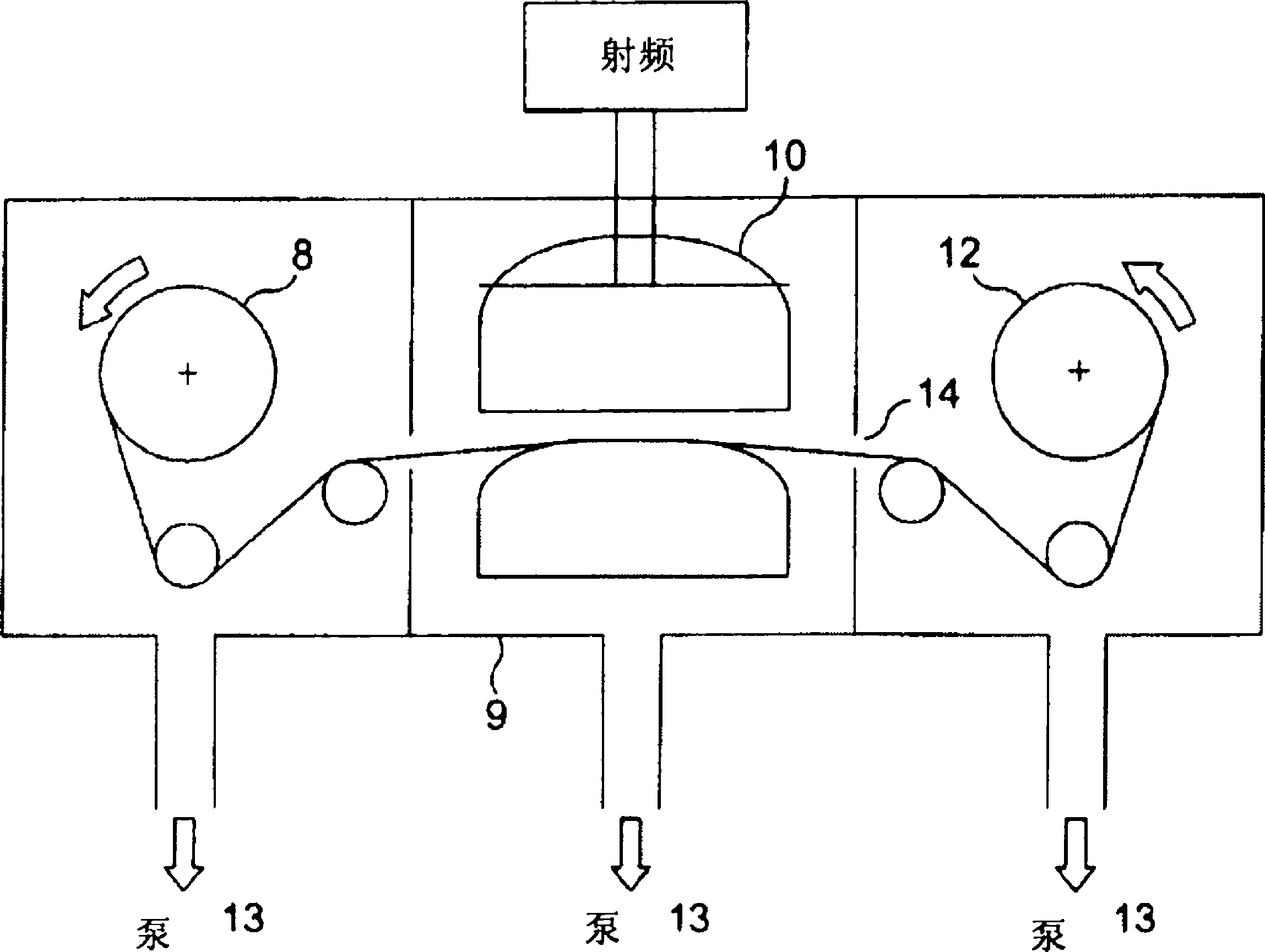 Method and apparatus for the plasma processing of filter material