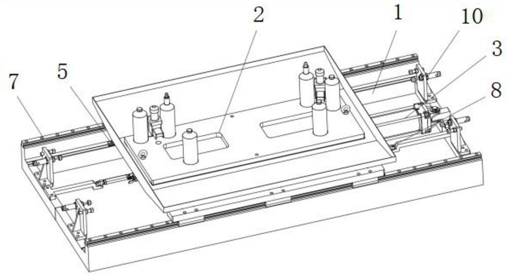 Chain transmission stroke amplification sliding table with high-precision positioning