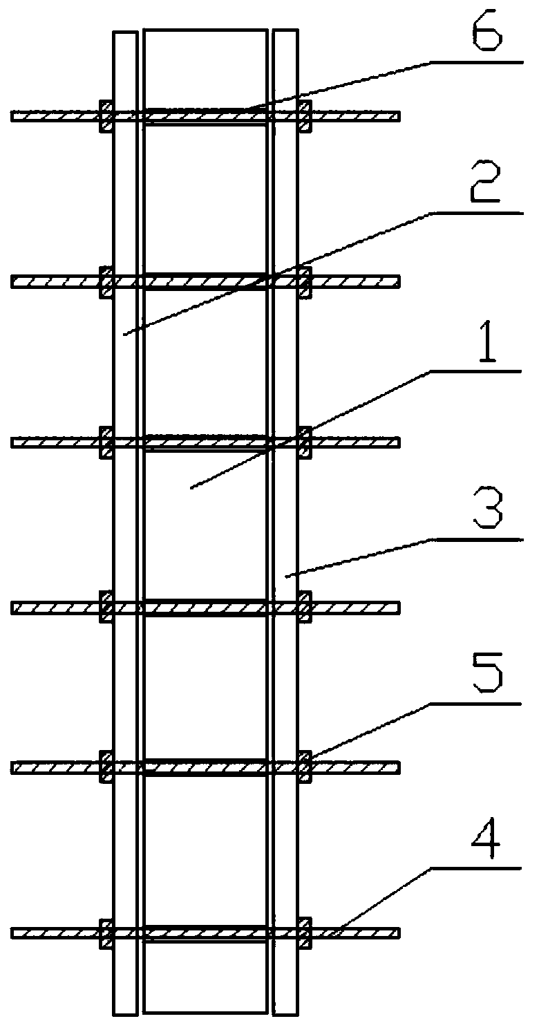 Method for sealing high-rise shear wall external wall upstream face pulling screw holes