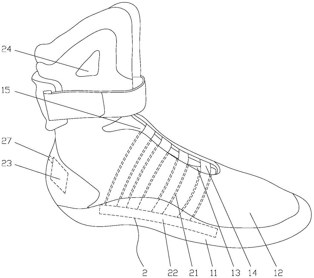 Shoe with shoe lace tightness capable of being automatically adjusted