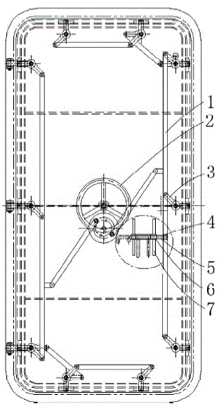 Ship anti-theft steel door lock