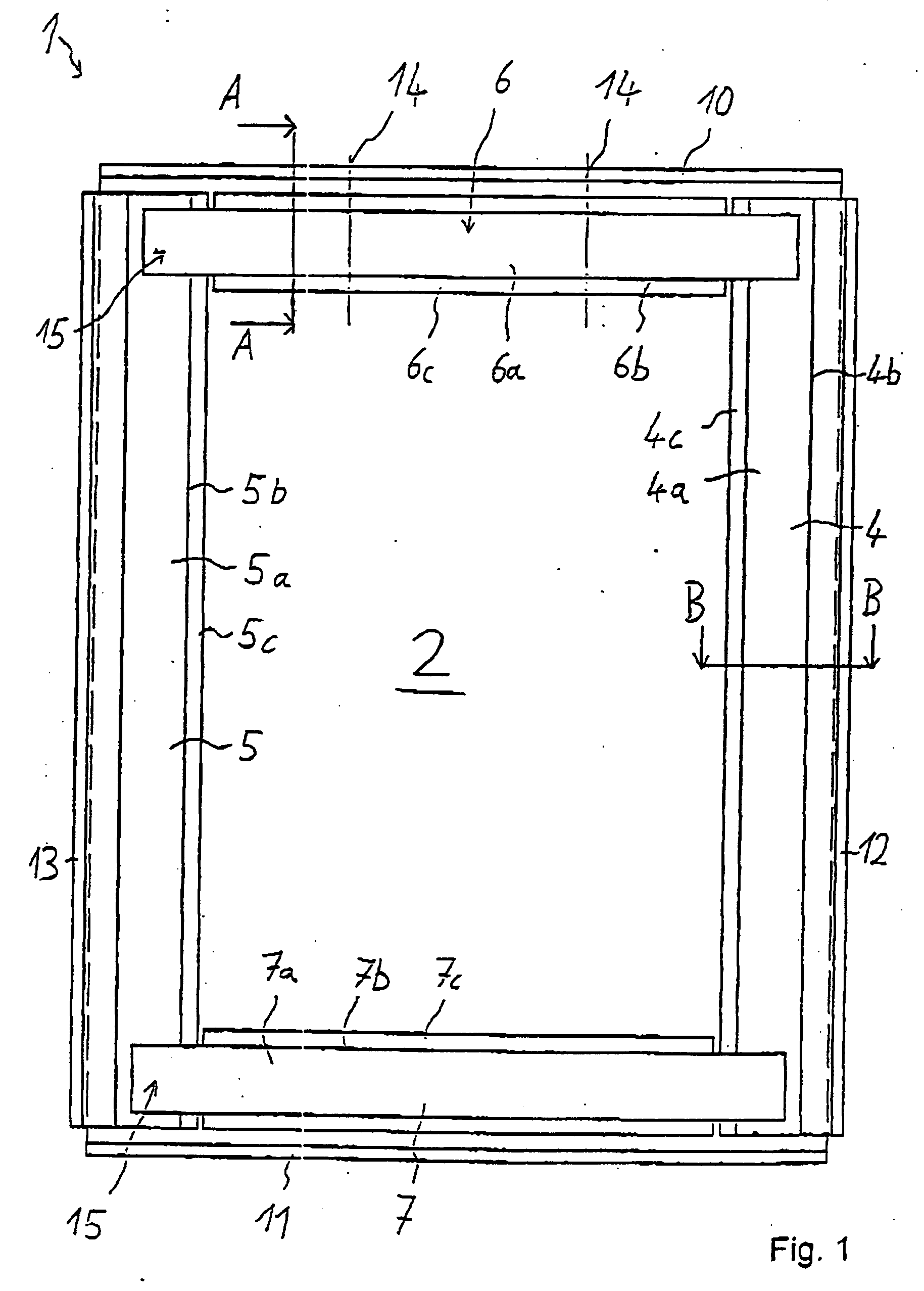 Backrest frame for a rear seat of a vehicle and a method for producing the frame