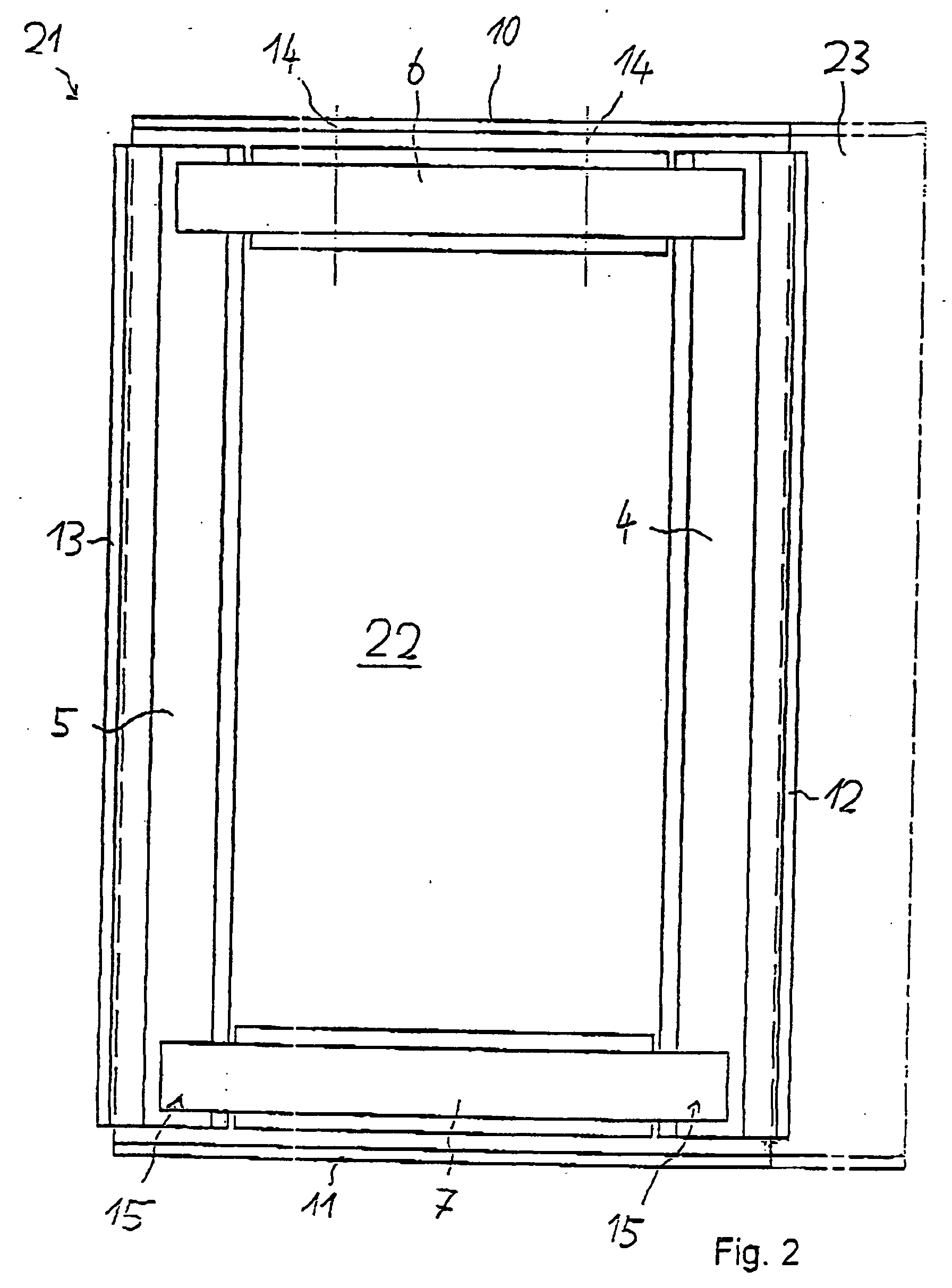 Backrest frame for a rear seat of a vehicle and a method for producing the frame