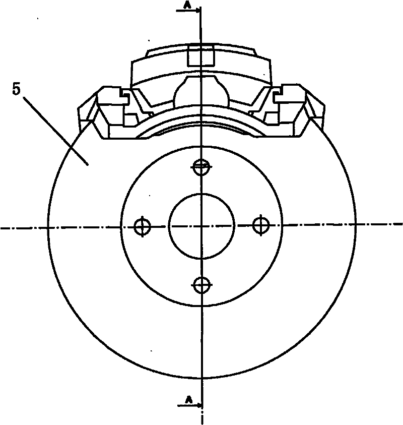 Compound damping layer vibration attenuation piece for noise reduction of disc type brake