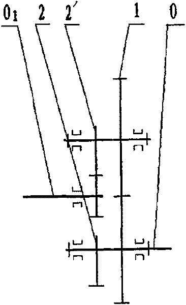 Gear torsional moment converter and reciprocating piston power machine for gear transmission