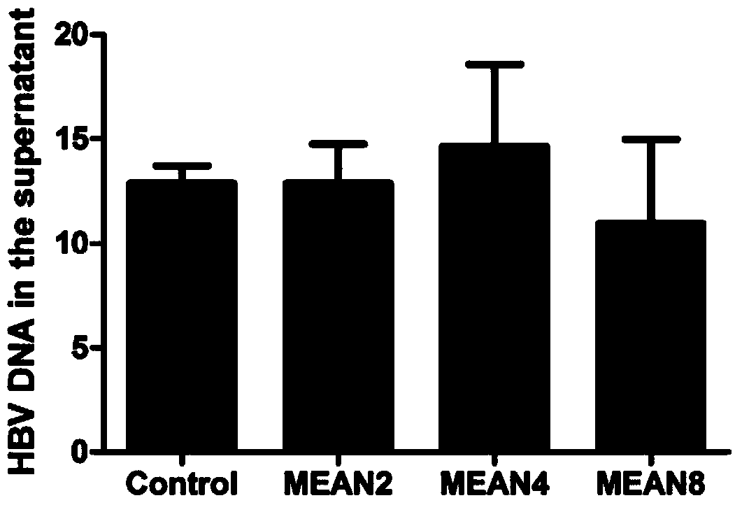 Application of compound MEAN (6-methoxyethylamino-numonafide) in preparation of anti-HBV (Hepatitis B Virus) drugs