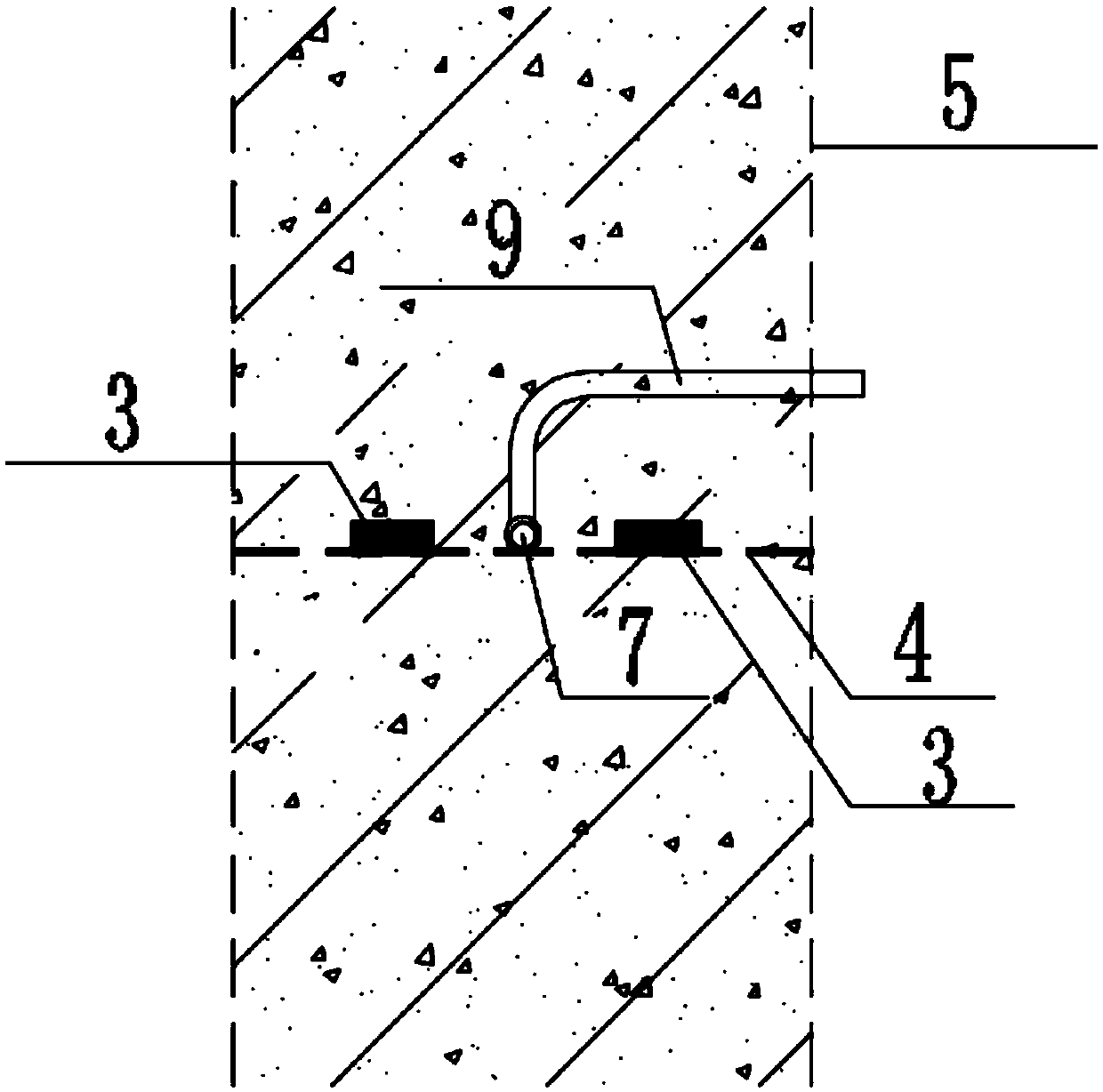 Waterproof method for construction joints of underground excavation section of open-cut station