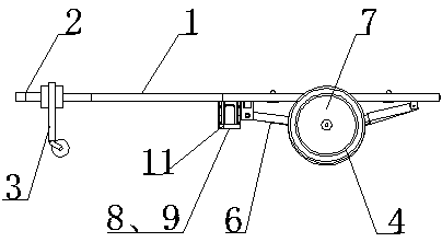 Hub motor type self-power-generation trailer