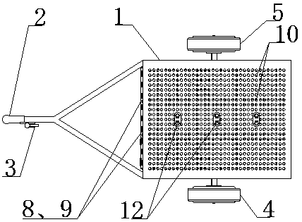 Hub motor type self-power-generation trailer