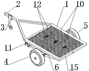 Hub motor type self-power-generation trailer