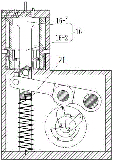 Cam shaft type combustion chamber variable-capacity piston internal combustion engine