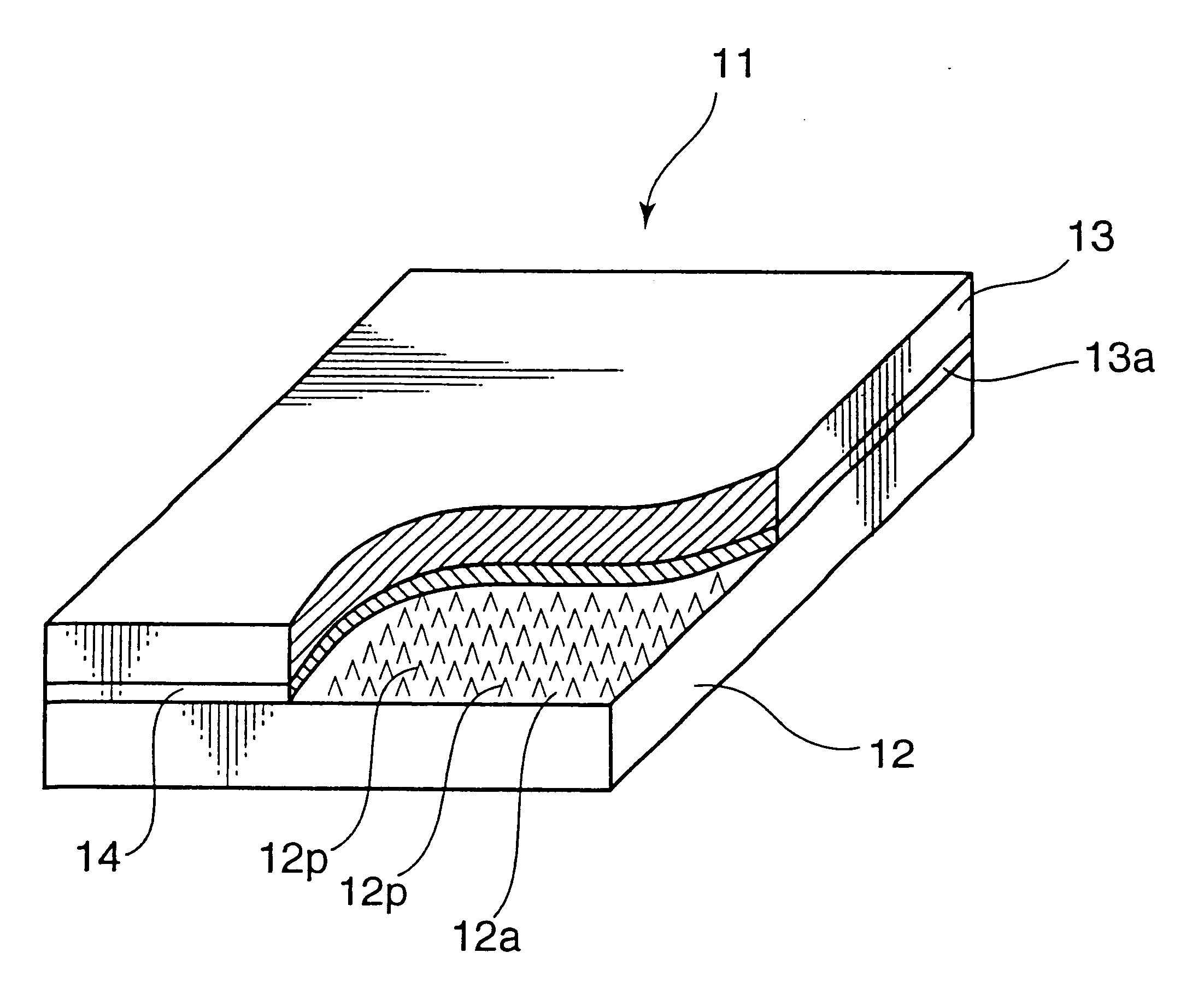 Layered unit provided with piezoelectric ceramics, method for producing the same, and ink jet printing head employing the same