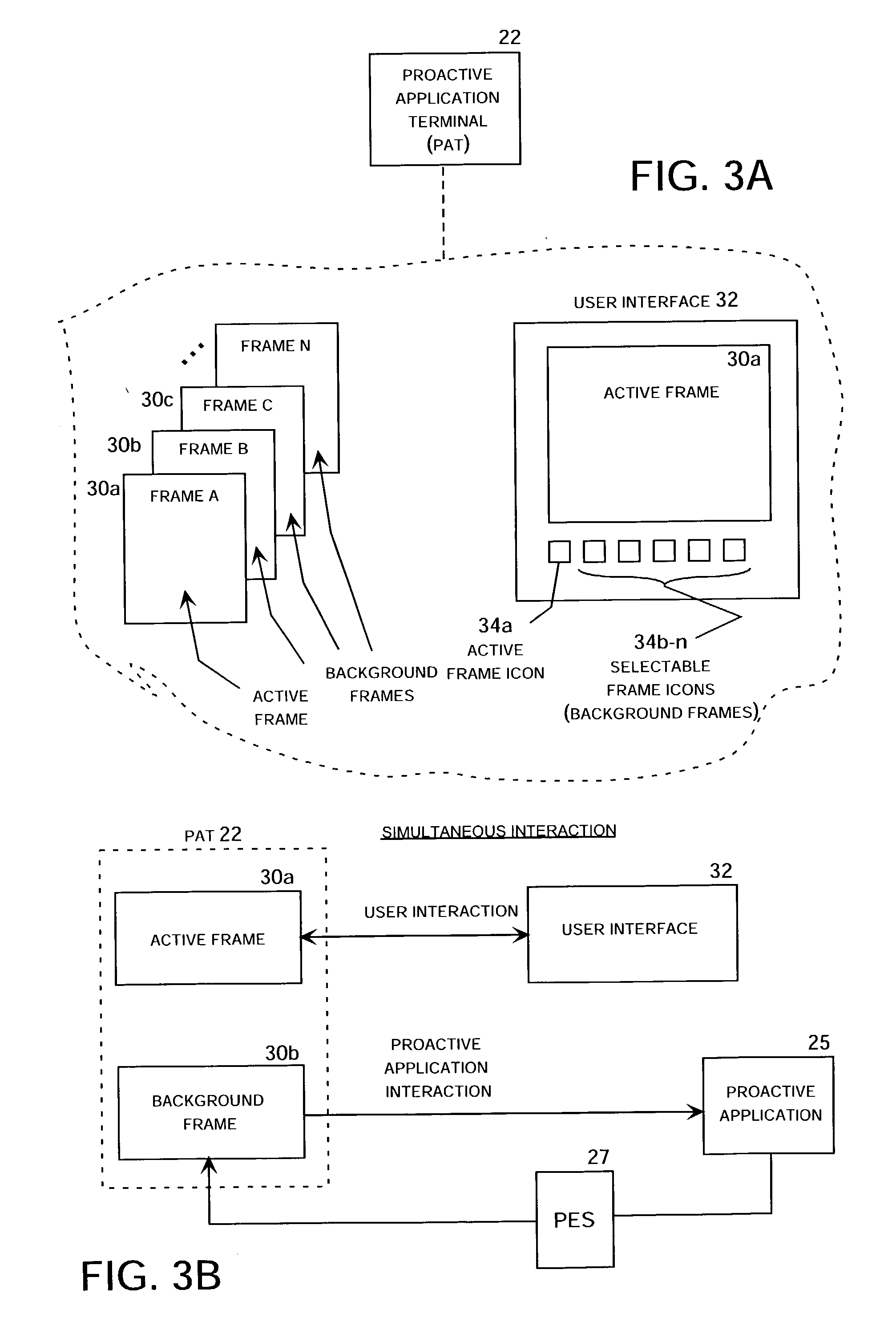 Method for a proactive browser system for implementing background frame maintenance and asynchronous frame submissions