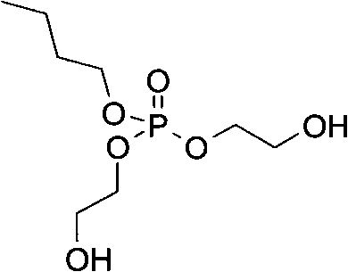 Phosphate with dihydroxyl structure and preparation method thereof