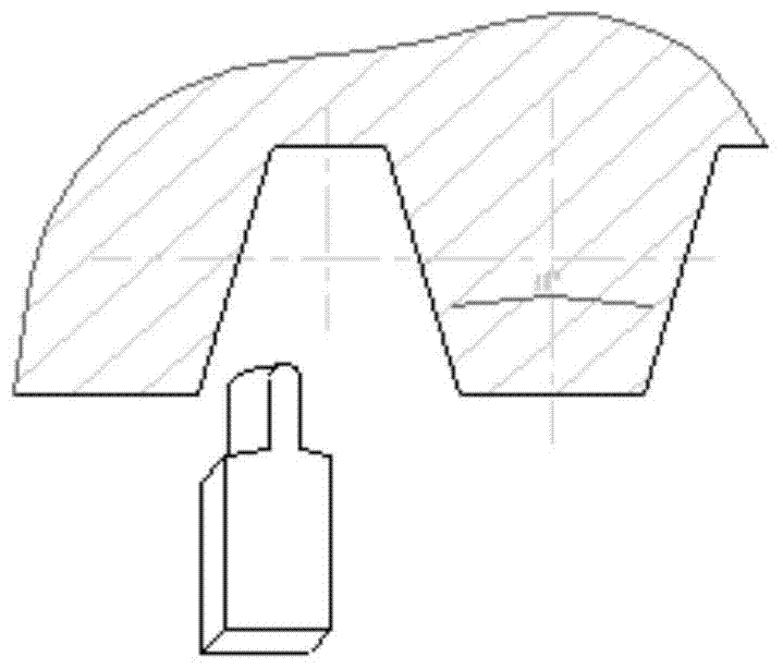 A rotary milling device for machining large-pitch screw