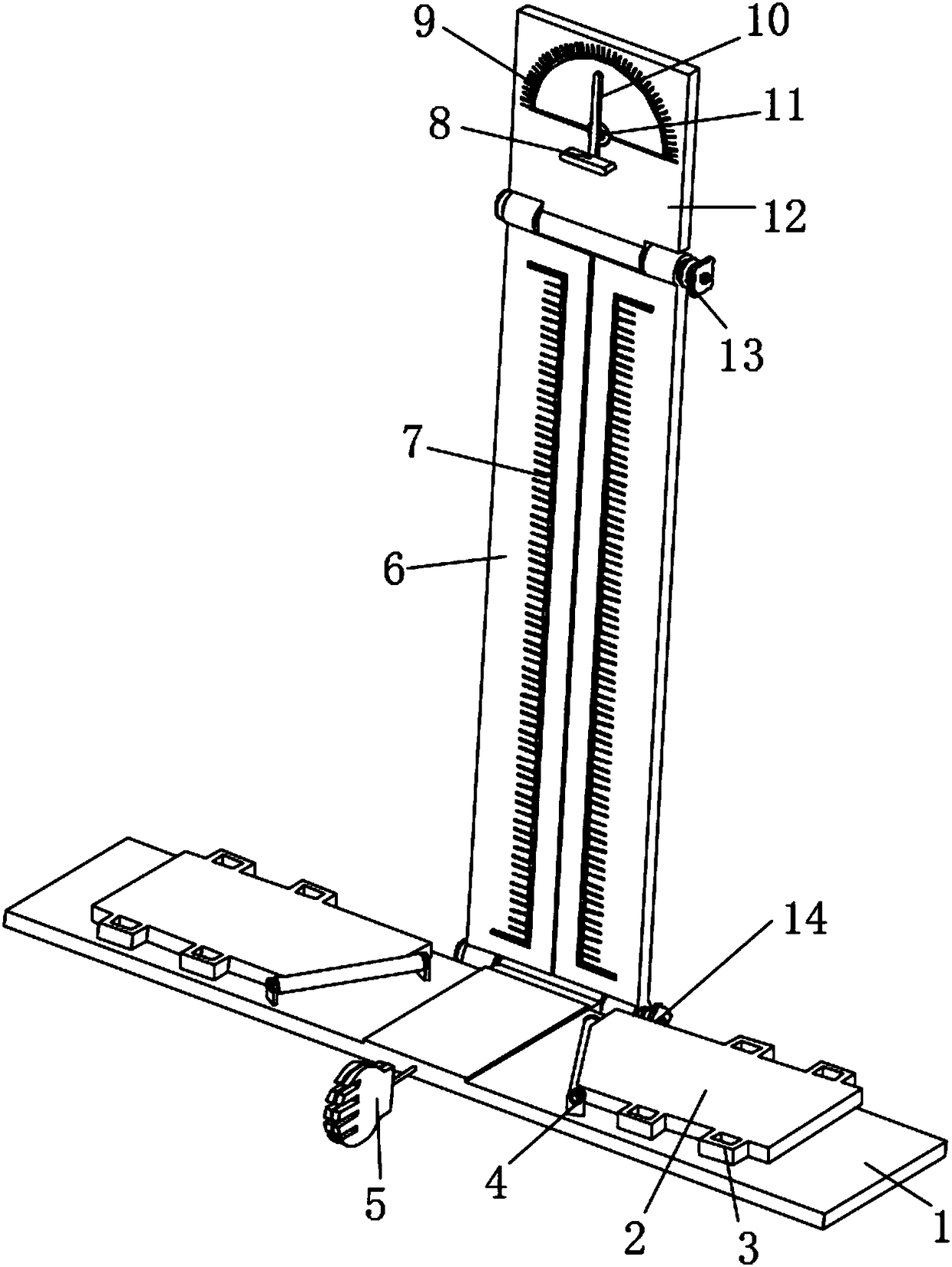 A method of using an accurate measuring device for wrist joint function exercise