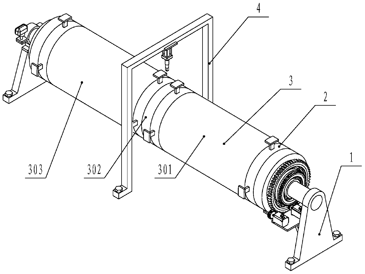 Chuck expansion type metal hard tube rotary cutting machine