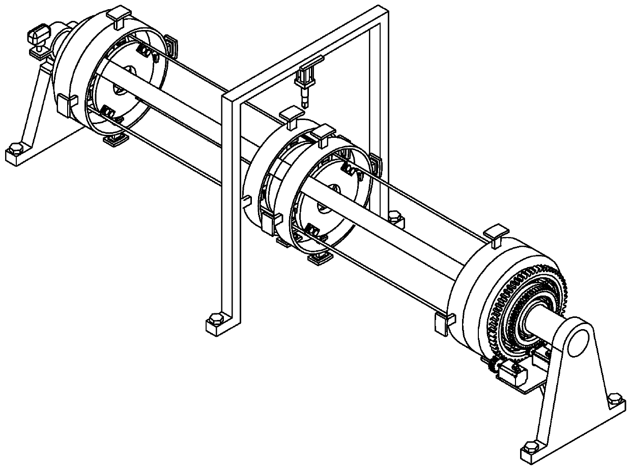 Chuck expansion type metal hard tube rotary cutting machine
