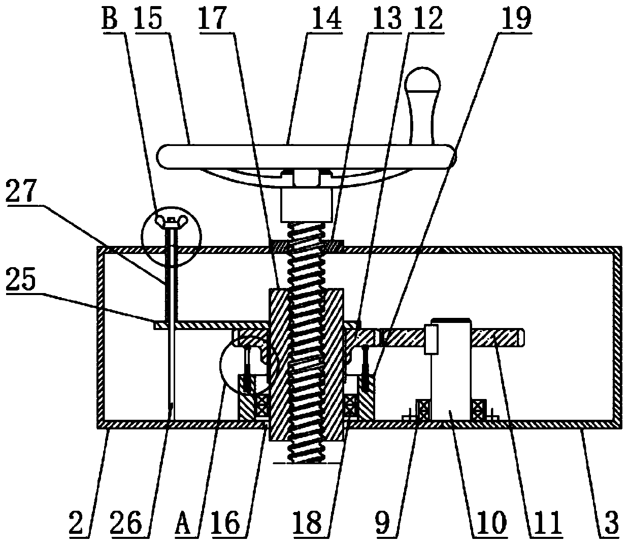 Single-hand-pushable double-hanging screw hoist