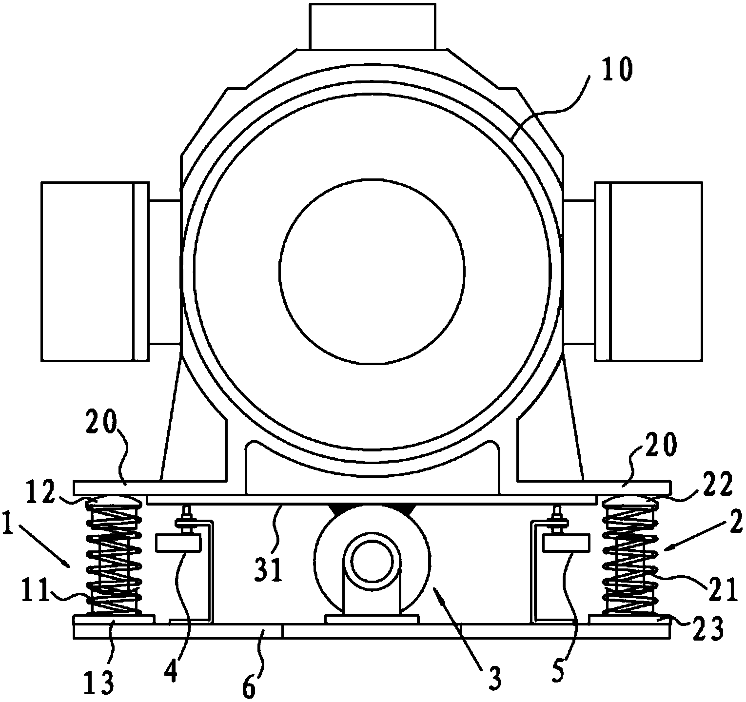 Automatic balancing mechanism of traction machine