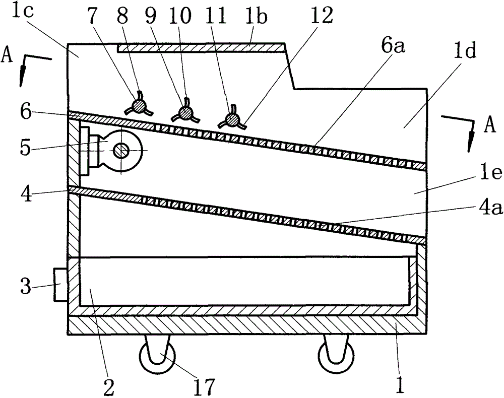 An automatic sesame shelling and screening machine