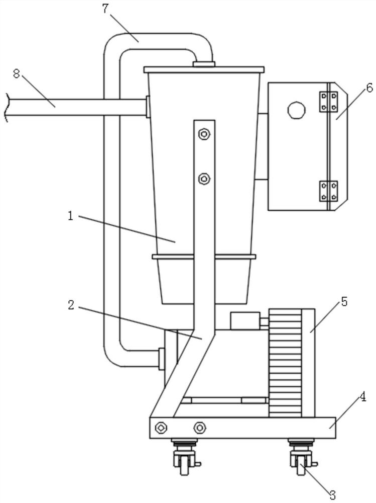 Material suction device