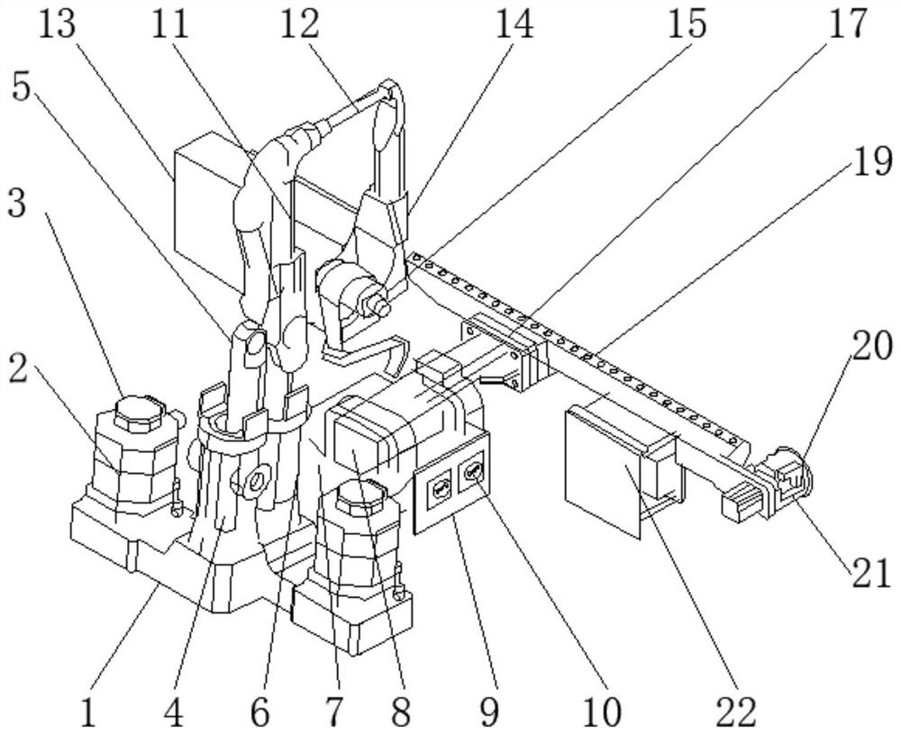 Manipulator grabbing structure for the production of device accessories