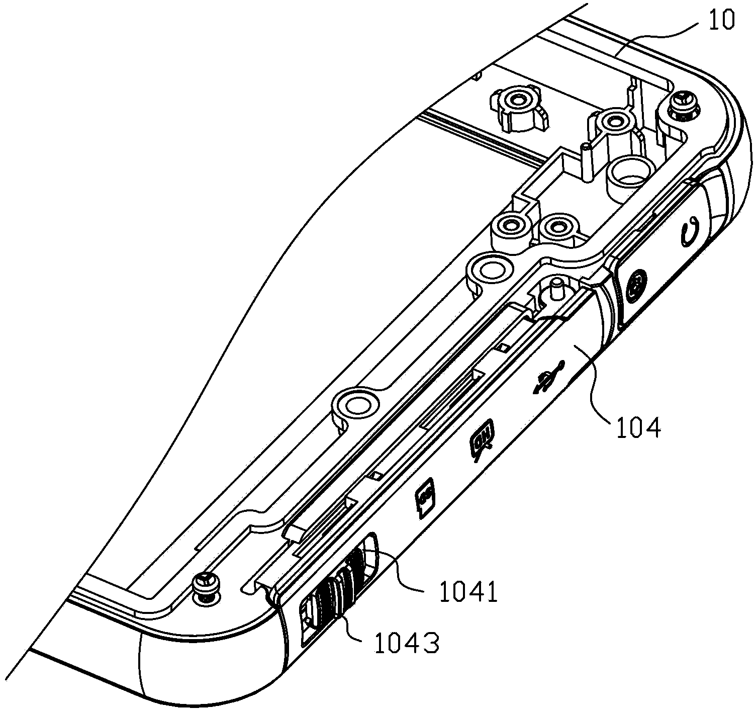 Sliding interface cover plate structure