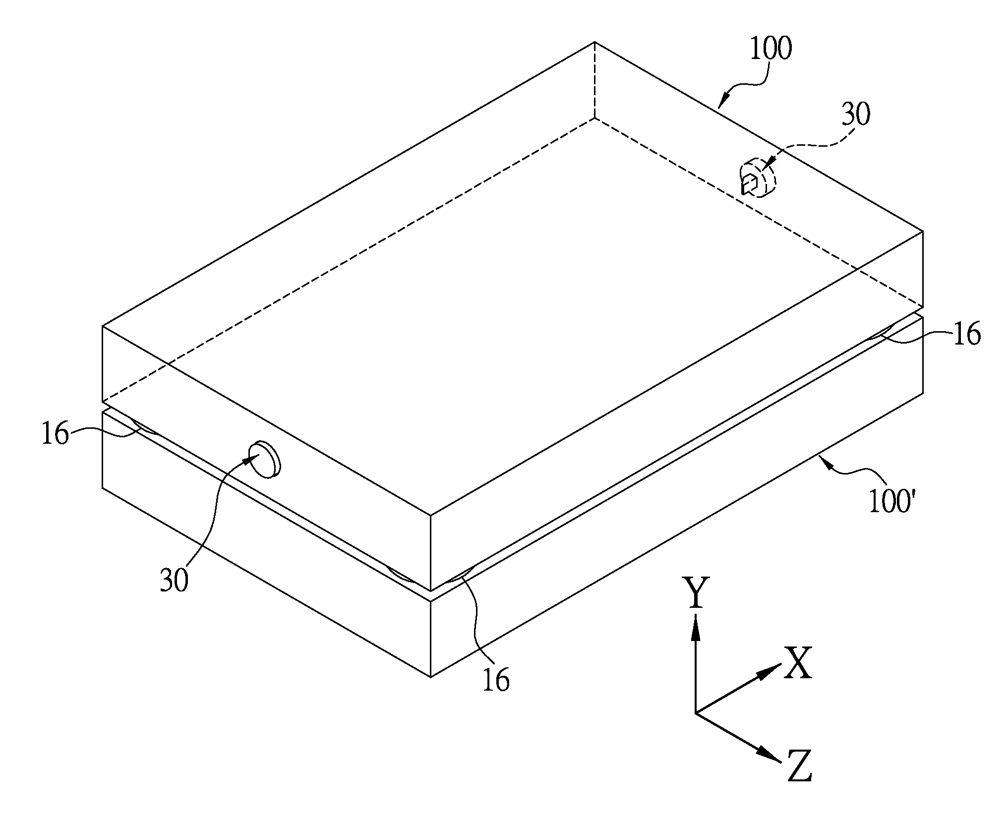 Electronic device with latching bumper, latching bumper thereof, and stackable electronic device system