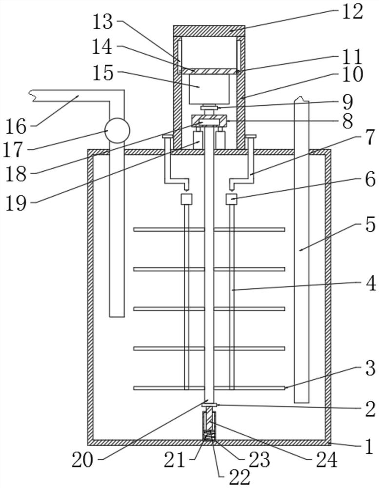 Sewage purification treatment device for factory discharge