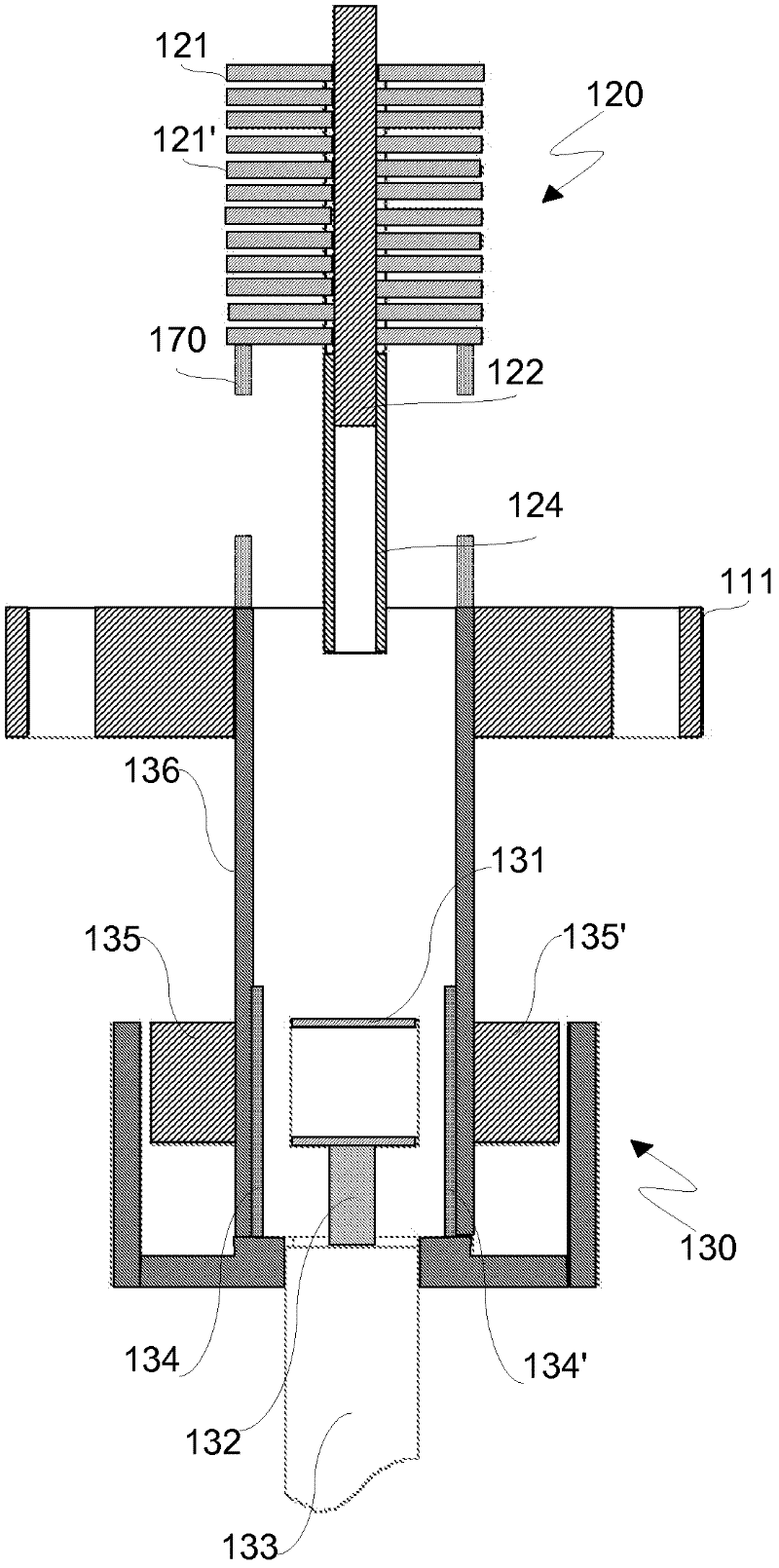 Combined pumping system comprising a getter pump and an ion pump