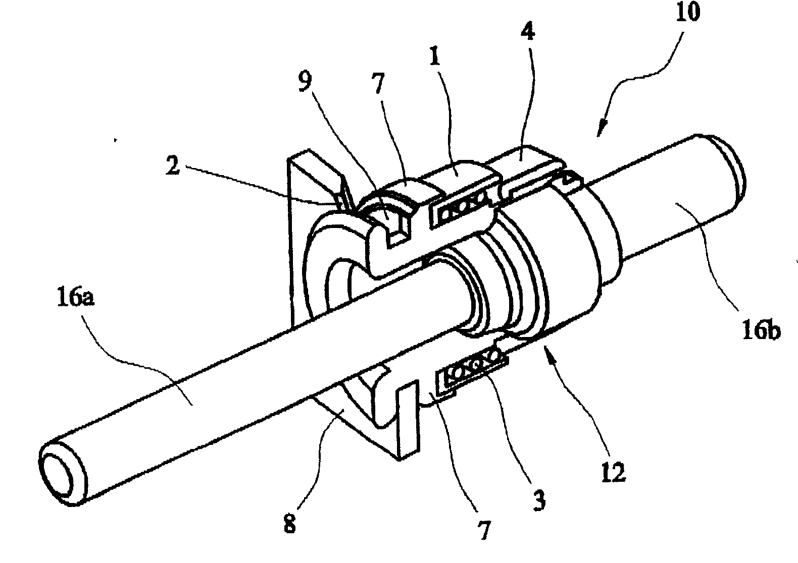 Anchoring means for the sheath of a bowden cable