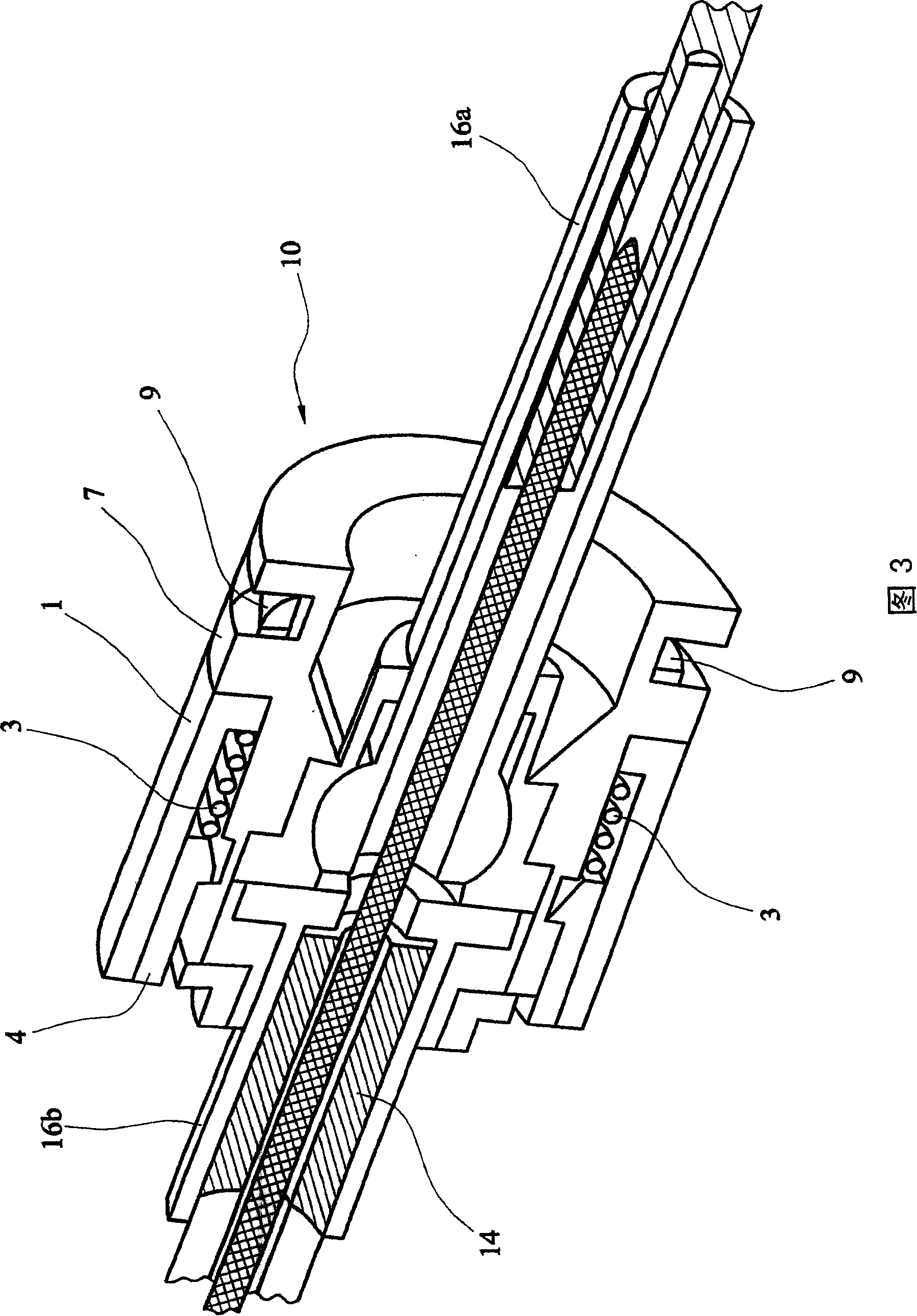 Anchoring means for the sheath of a bowden cable