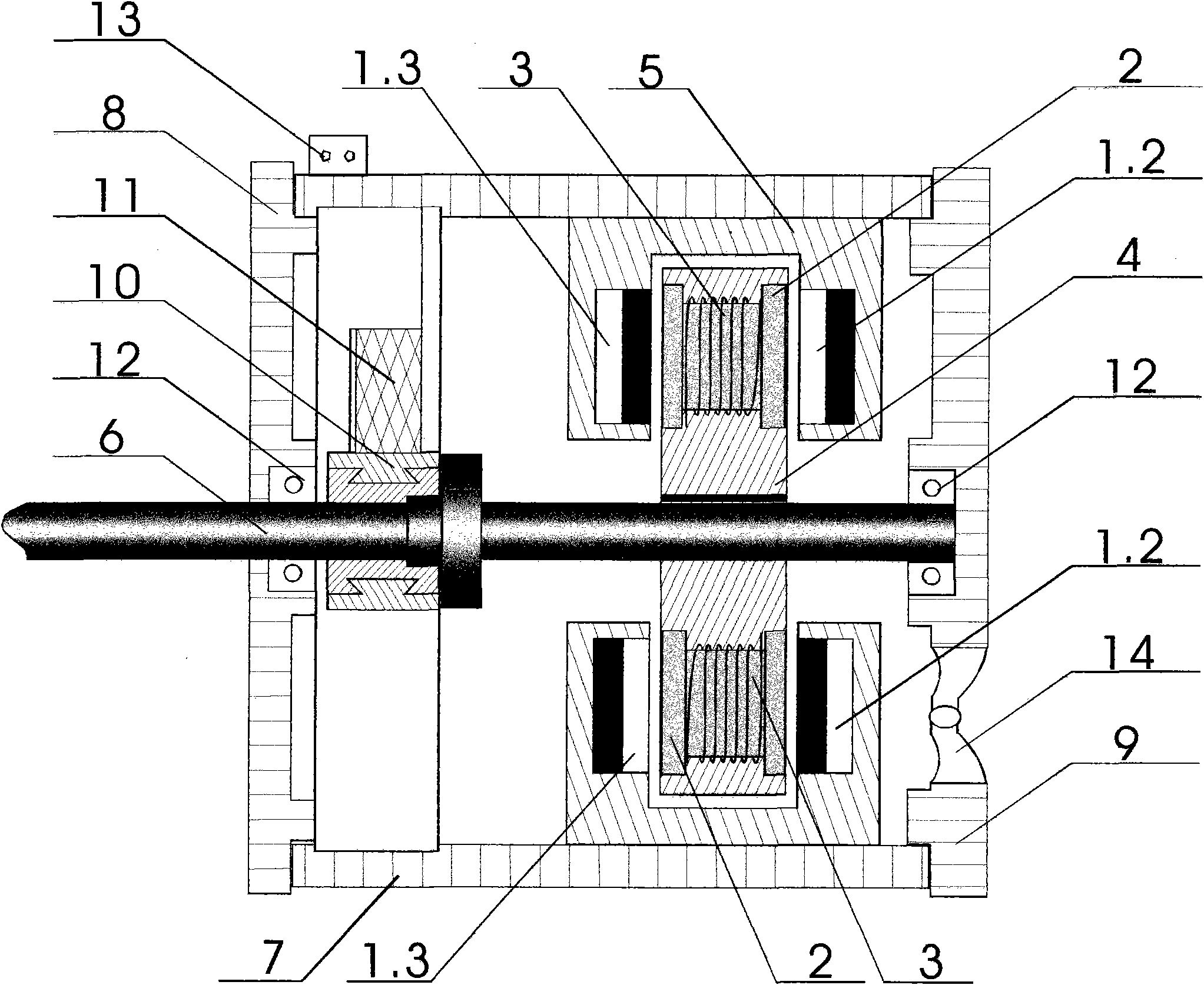 Mixed-excitation high-efficiency motor based on Halbach array