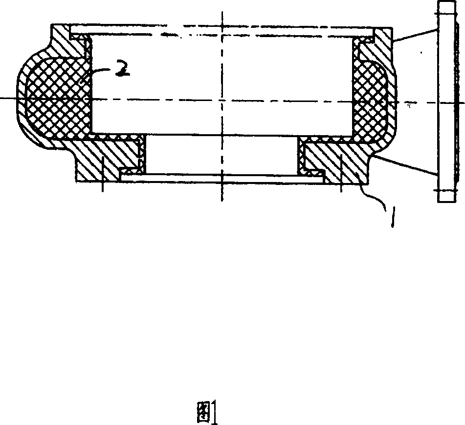 Plastic-lining centrifugal pump special-shaped flow passage processing device