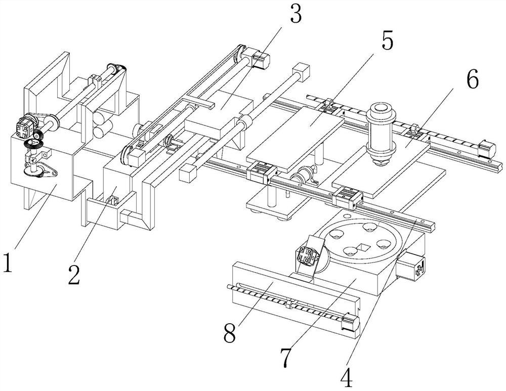 A processing mechanism for sheet metal used in electric motor shells