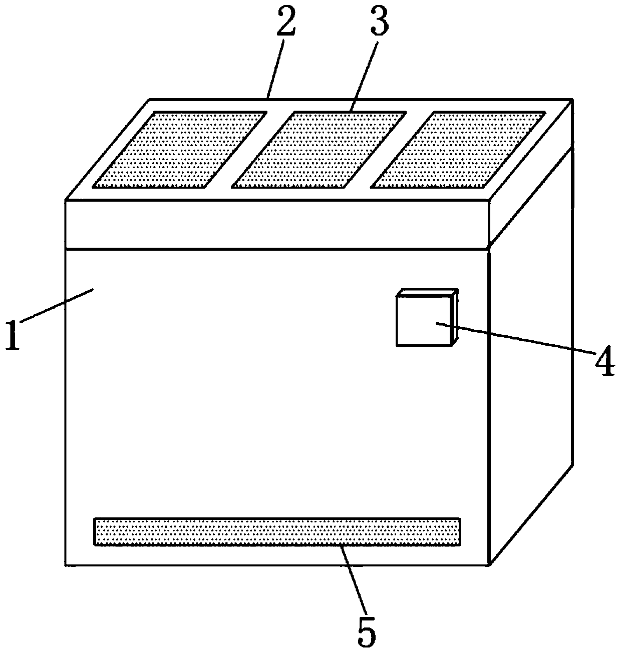 Cleaning robot battery replacing device