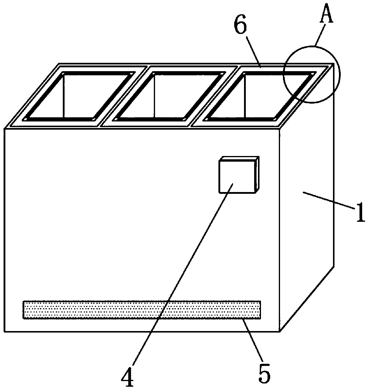 Cleaning robot battery replacing device